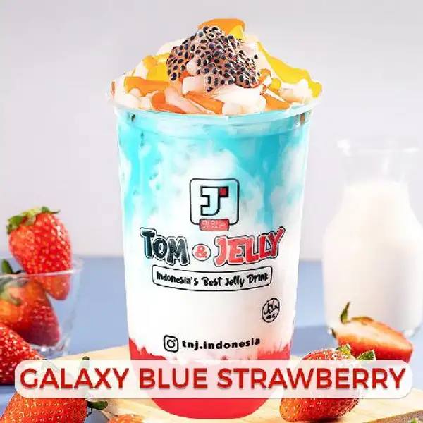 Strawberry Galaxy Blue | Minuman Tom And Jelly, Kezia