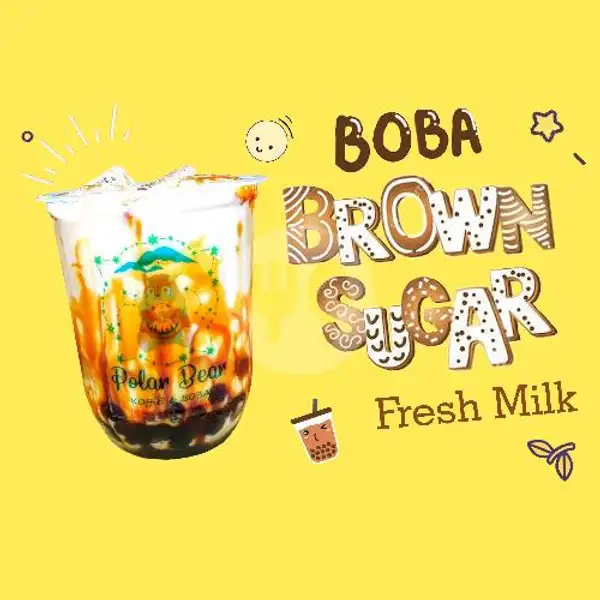 Brown Sugar BOBA Fresh Milk ( L ) | Polarbear Koffie & Boba, Garuda