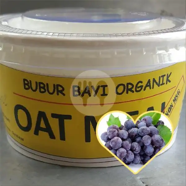 Oatmeal Basah Bluberry | Bubur Bayi Organik Hepi Meal Dan Bubur Kacang Hijau, Kutei