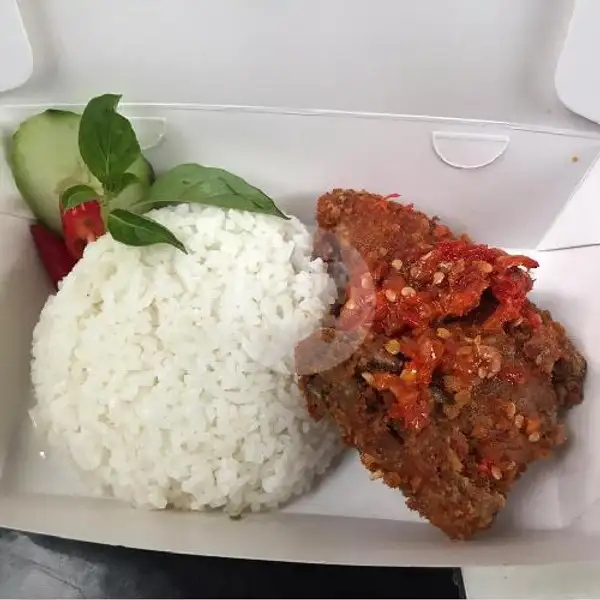 Mahi Fish Geprek Crispy + Nasi | GR Rice Box