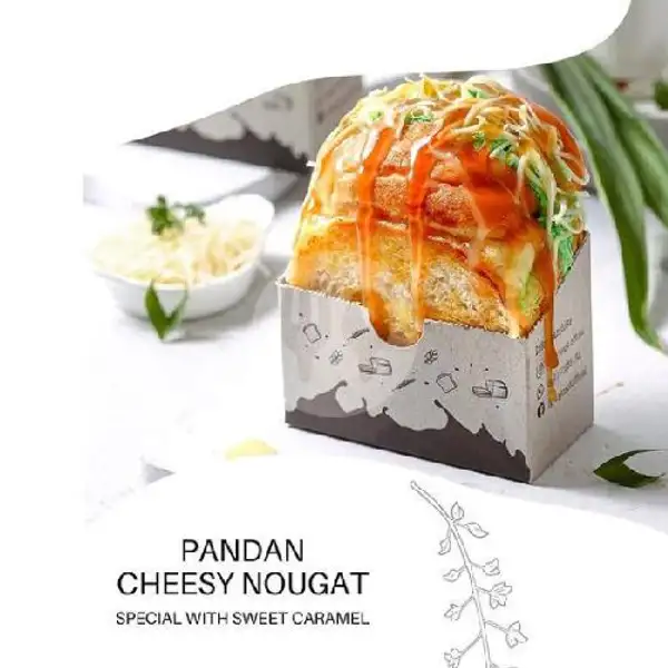 Pandan Cheesy Nougat | Lava Toast Wirosaban, Roti Bakar Kekinian Ala Korea