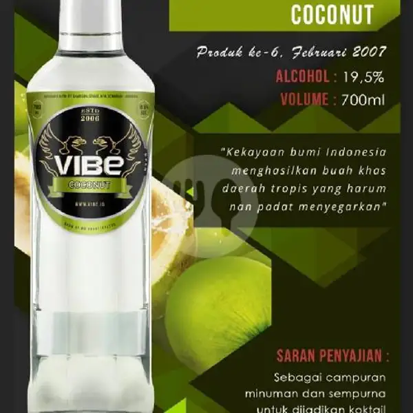 Vibe Coconut 700 Ml + Free Schweppes Tonic N Kacang Kulit Garuda | Arnes Beer Snack Anggur & Soju