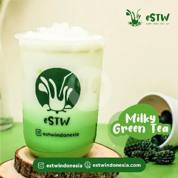 eSTW Milky Green Tea | Estw Milky Boba, Arcamanik