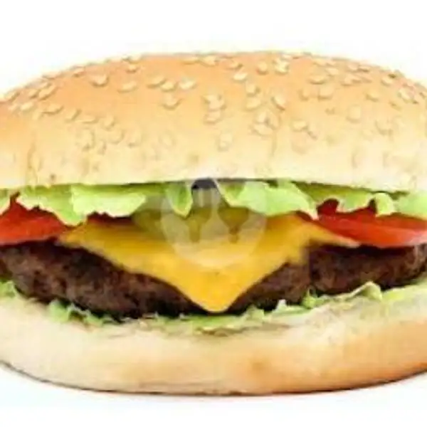 Burger Beef + Keju | Kedai Murmer, Rasuna Said
