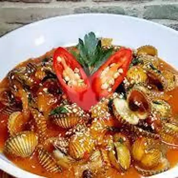 Kerang Dara Saos Padang | Kerang Seafood Idola, Keputih