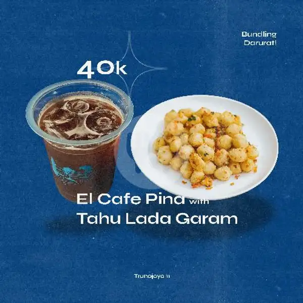 El Cafe Pina With Tahu Lada Garam | Pietro Coffee, Trunojoyo