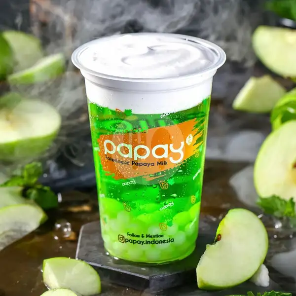 Green Apple Yoghurt | PAPAY Taiwanese Milk, Green Lake