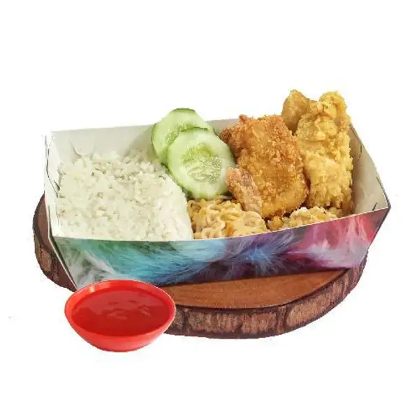 Indomie Chick Mix Spesial | Resto Mau? (Ayam Geprek, Indomie, Paru, Pisang Keju), Gubeng