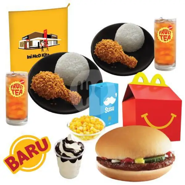 Family Weekend Bertiga HM Beef Burger dan Board Game (Ayam Krispy McD) | McDonald's, Muara Karang