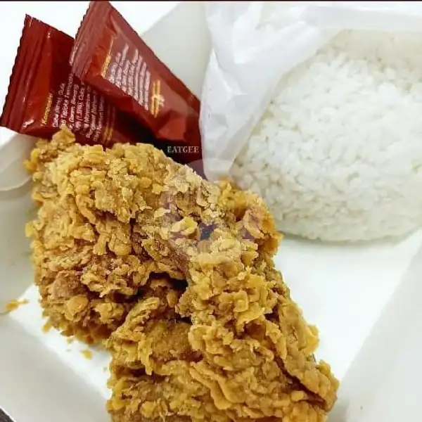 Paket Ayam Crispy + Nasi | Fried Chicken (MKFC)