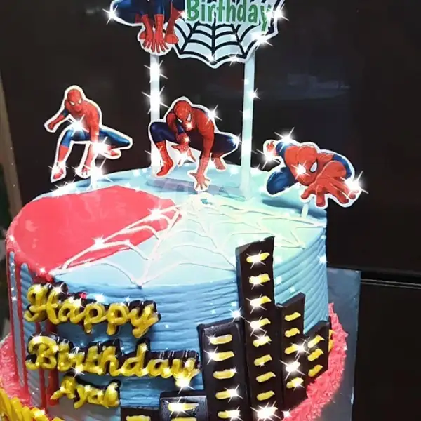 Kue Ulang Tahun Karakter Spiderman | Toko Kue  Azza Cake Cookies Bandung, Dago