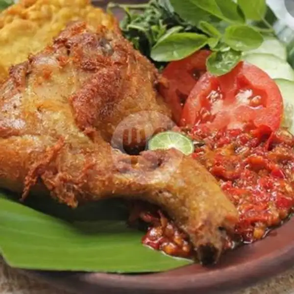 Ayam Penyet Tahu Tempe Sambal Mentah+nasi | Joyo Moro Sambal Mentah, Sekupang