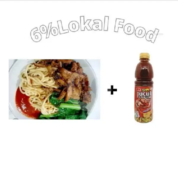 Mie Ayam Biasa + Teh Pucuk | 6% Lokal Food