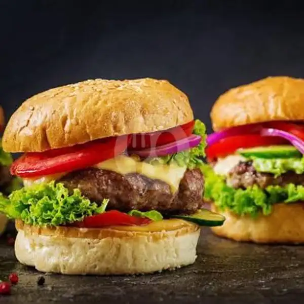 Burger Telur + Keju Parut + Sayuran | Hotdog Mozarela Kita, Tampan
