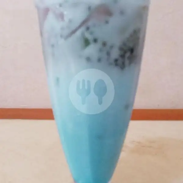 Vanilla Blue Fresh Milk | Bakmi Rasa, Tlogosari