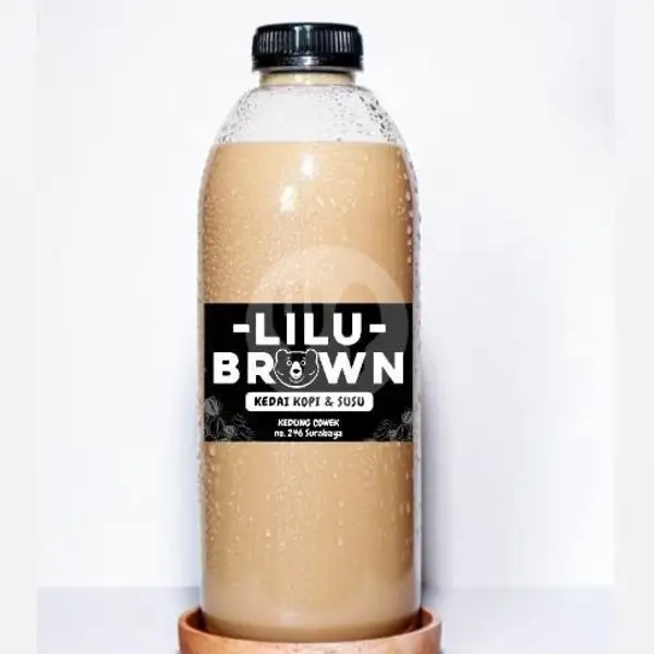 1Liter Brown Milk Tea Premium | Lilu Brown Kedai Kopi Dan Susu, Kedung Cowek