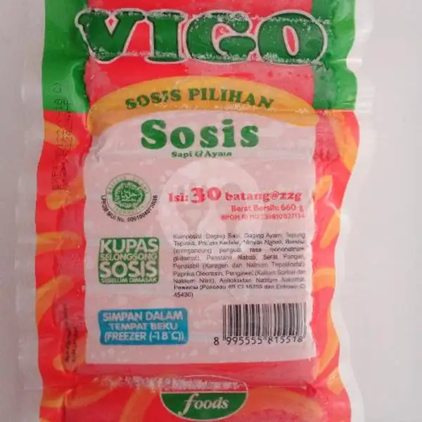 Vigo Sosis Kombinasi 30 Pcs | Frozen Food Rico Parung Serab