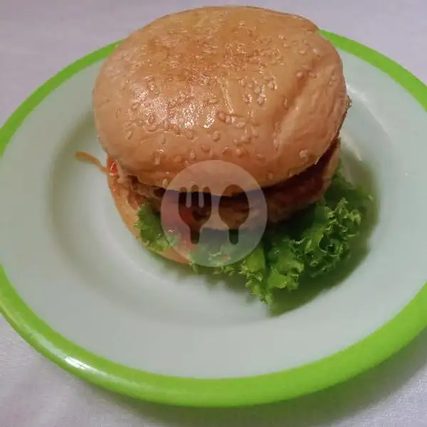 Burger Beef Mie Reguler | Moris Kitchen, Mayjend Panjaitan