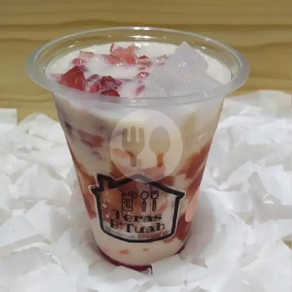 Korean Strawberry Milk | Teras B'Tuah
