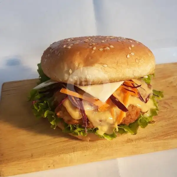 Chicken Burger Creamy Cheese | Rainbow Toast, SetrasariMall