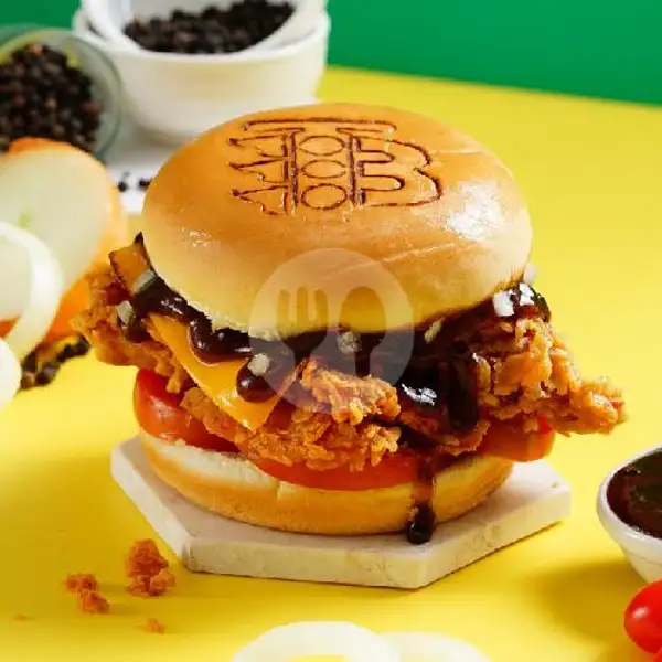 Boston Black Pepper Burger | Street Boba, Cut Meutia Bekasi