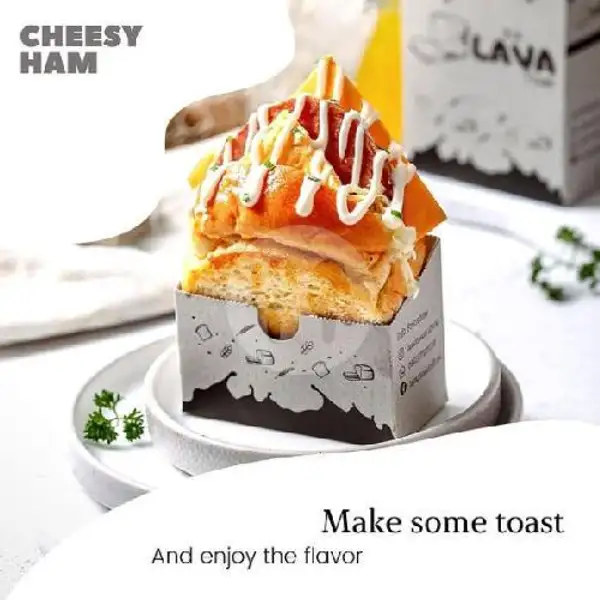 Cheesy Ham | Lava Toast Wirosaban, Roti Bakar Kekinian Ala Korea
