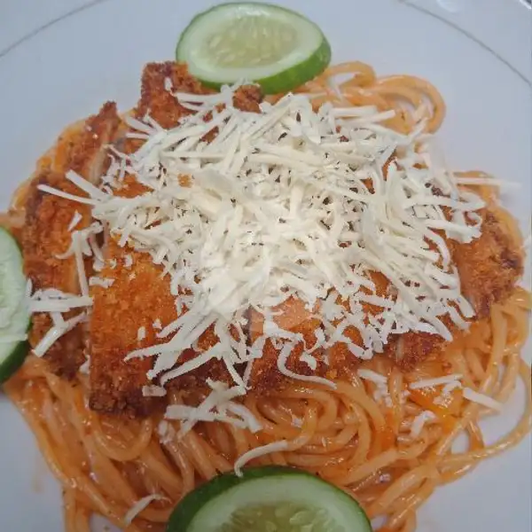 Spaghetti Chicken Katsu | Richa Box, Dago