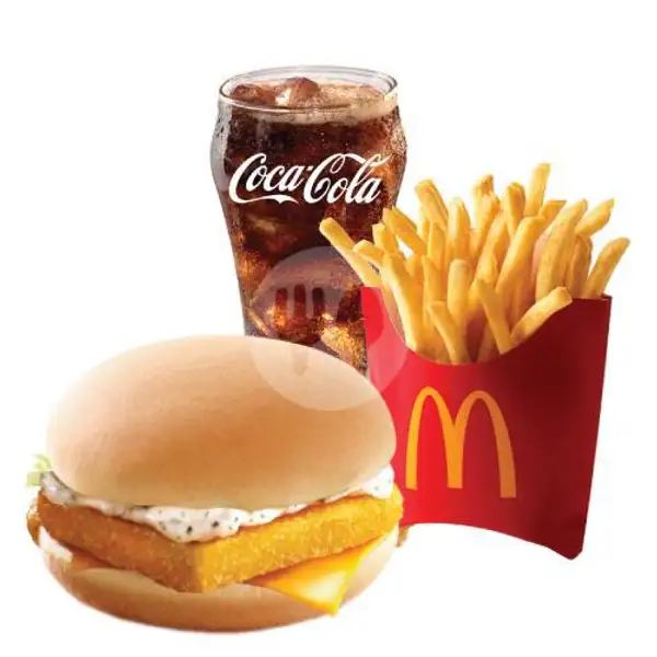 Paket Hemat Fish Fillet Burger, Medium | McDonald's, Galuh Mas-Karawang