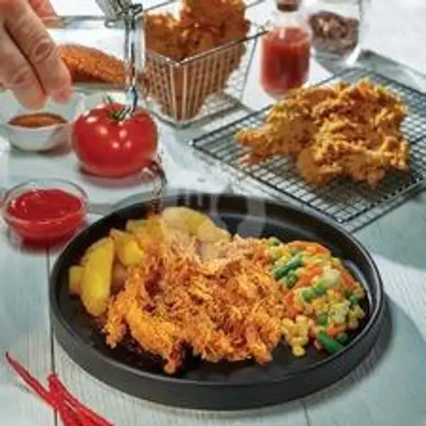 Boneless Fried Chicken Spicy | Abuba Steak, Menteng