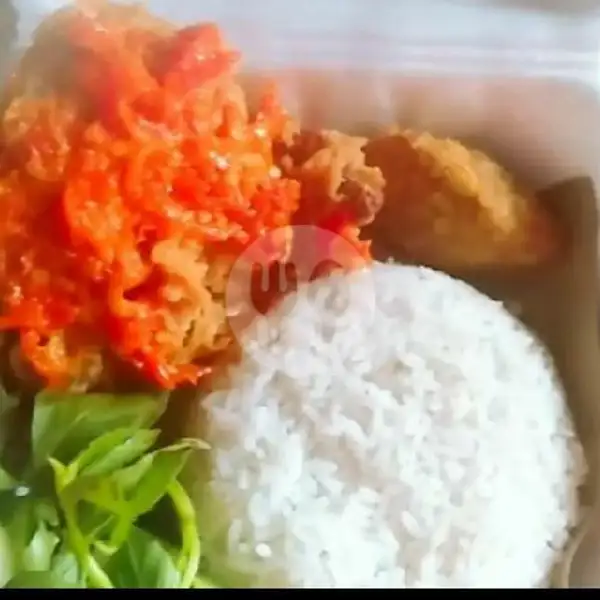 Nasi Ayam Geprek Pedas Dower+es Teh | Kedai Dedek Zidan, Nangka