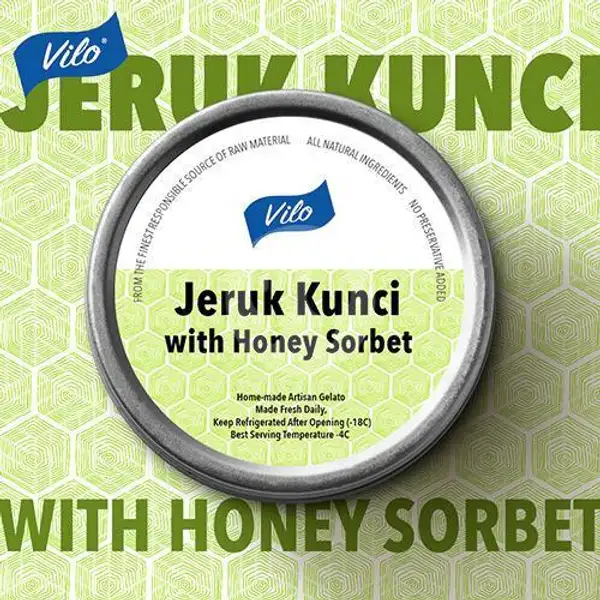 Jeruk Kunci With Honey Sorbet ( Vegan ) | Vilo Gelato