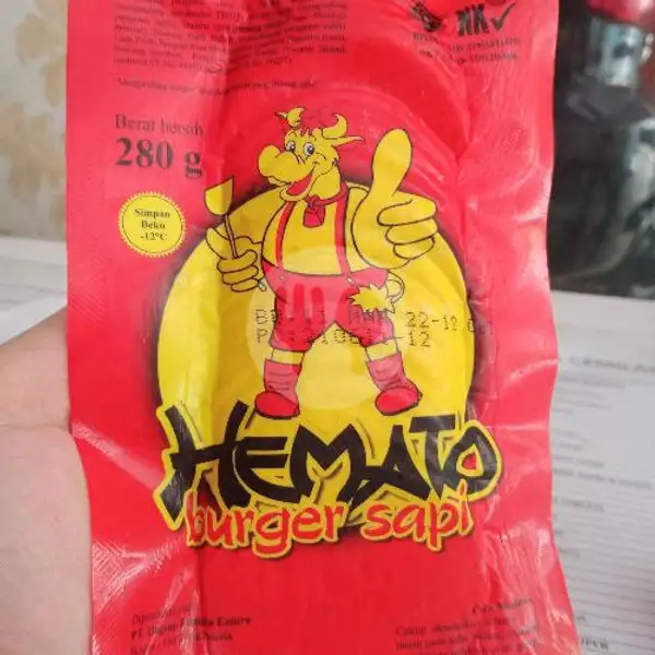 Hemato Burger Sapi 280 Gr | Frozen Food Rico Parung Serab