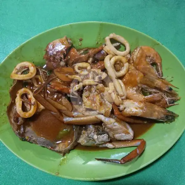 Kepiting telor Mix + Cumi + Udang | Seafood Aji 2000, Mangga Besar 1