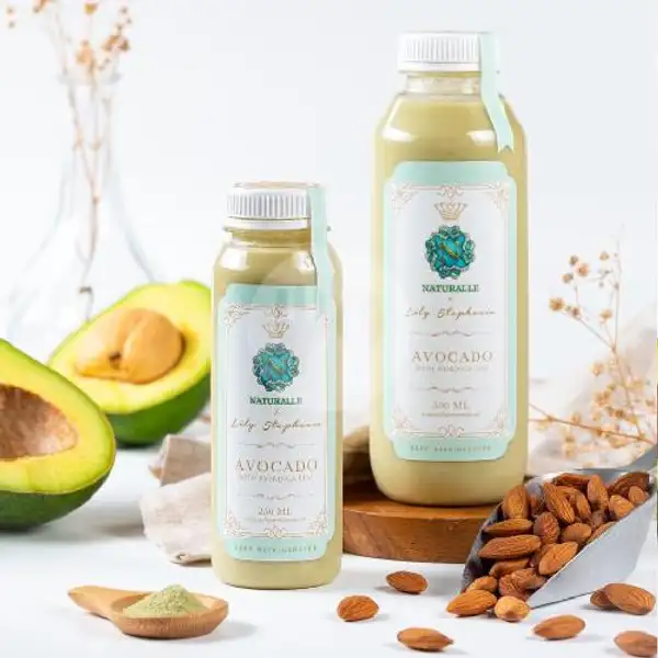 Avocado With Moringa Leaf 500 Ml | Naturalle Premium Almond Milk, Wisma Mukti