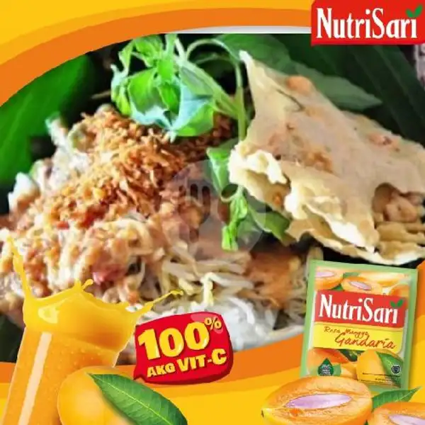 Nasi Pecel Daging Rendang Free Es Nutrisari Jeruk | Warung Nasi, Wonokromo