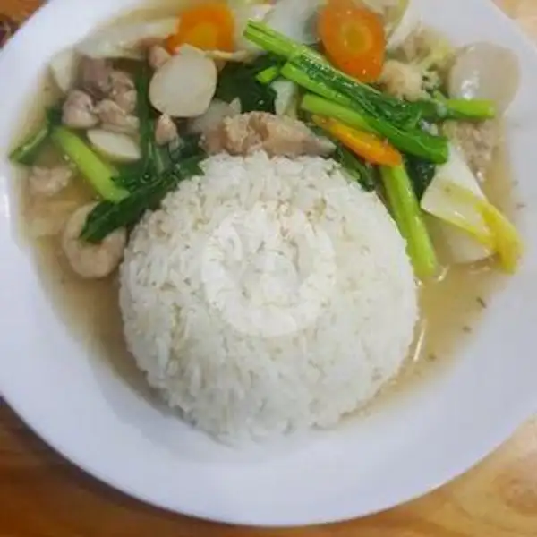 Nasi Putih + Capcay Kuah | Nasi Goreng Ronggo Lawe, Siliwangi