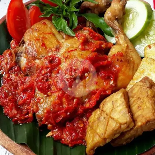Paket Nasi + Ayam Penyet + Tahu + Tempe Goreng | N- Ramez Geprek Plat D