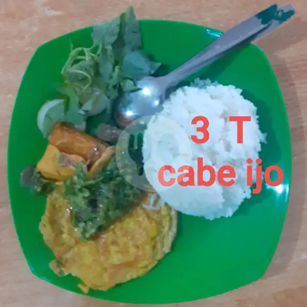 3 T (Cabe Ijo)+ Nasi | Special Cabe Ijo Dadakan Kintan, Sagulung