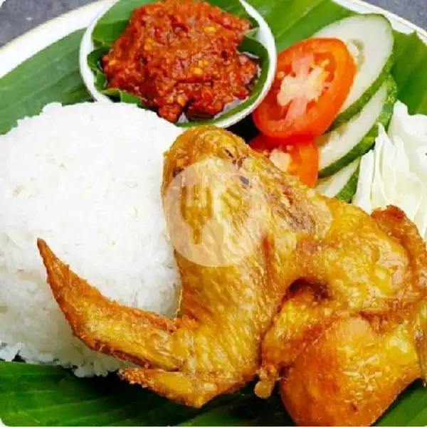 Ayam Goreng / Geprek Sayap + Nasi + Lalapan | Dessert Oreo Mega Bintang, Cendrawasih