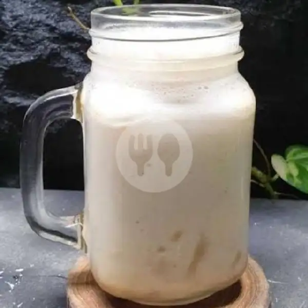 Es susu putih/susu putih hangat | Bebek Sinjaya Kuripan, Banjarmasin Timur