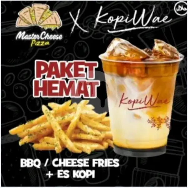 BBQ/Cheese Fries + Es Kopi Susu | MasterCheese Pizza, Depok