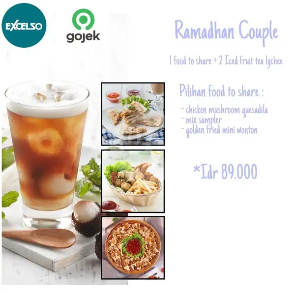 Paket Couple 1 | Excelso Cafe, Vitka Point Tiban