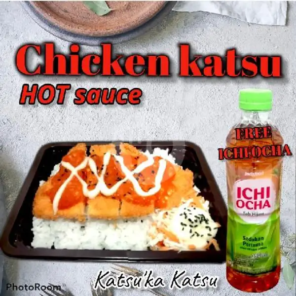 Hot chicken katsu, free ichi ocha | Katsu'ka Katsu