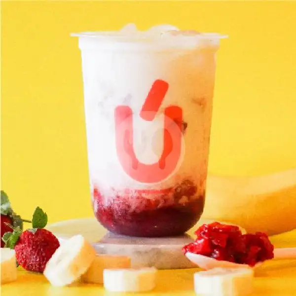 Strawberry Banana Milk | PINKU X URI 