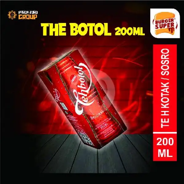 Teh Botol Sosro, Teh Kotak 200ml(depend Of Ready Stock) | BURGER SUPER