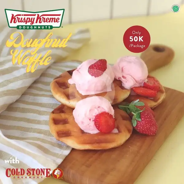 Doffle with ColdStone Ice Cream | Krispy Kreme, Summarecon Mall Bekasi