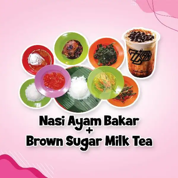 Nasi Ayam Bakar + Brown Sugar Milk Tea | Berkah Zam-Zam, DR Mansyur