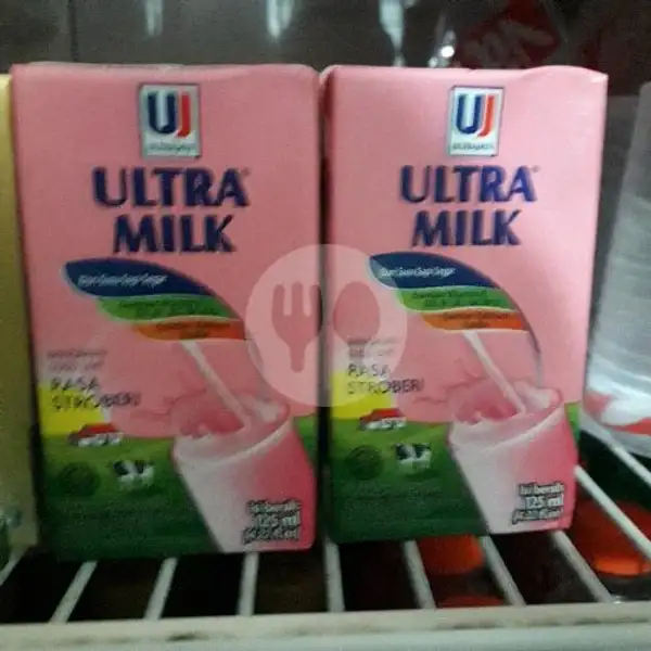 Susu Strawberry Ultra Milk 125ml/ Strawberry Milk | Arfan, Paku Jaya Permai