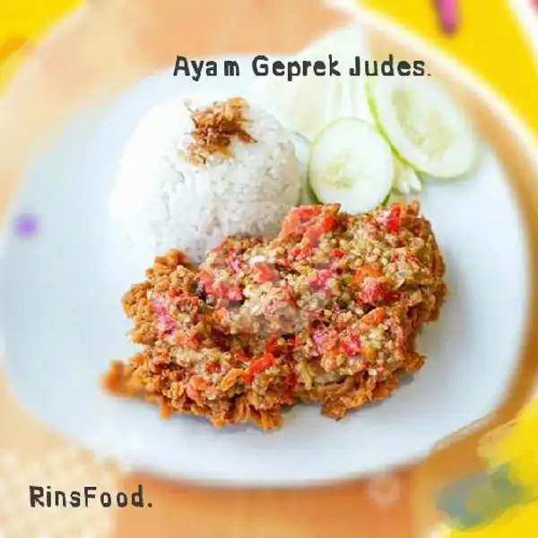 Ayam Geprek Judes | Rinsfood, Jalan Sosial Jatiwaringin .