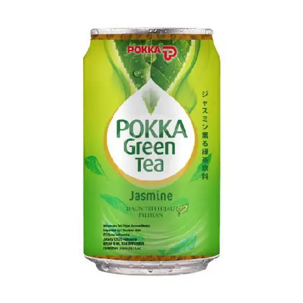 Pokka Jasmine Green Tea Kaleng 300ml | DEPARI FROZEN 